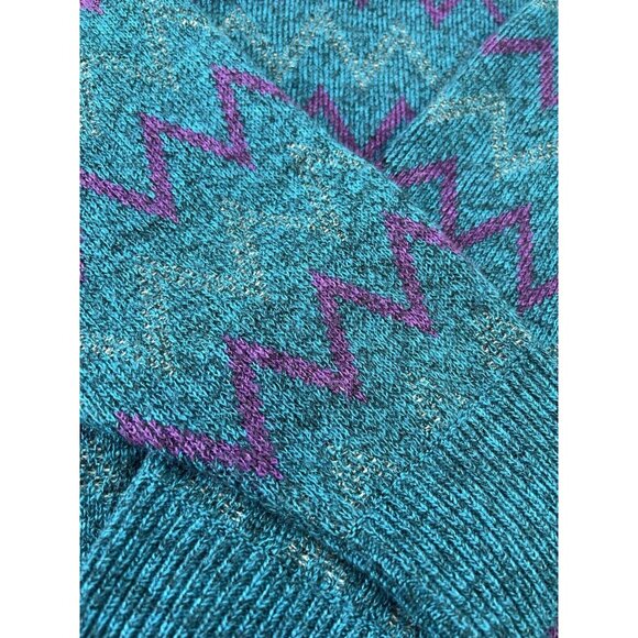Vintage Knitted Geometric abstract patterned knit sweater Women's 1XB 90's 80's - Picture 10 of 12
